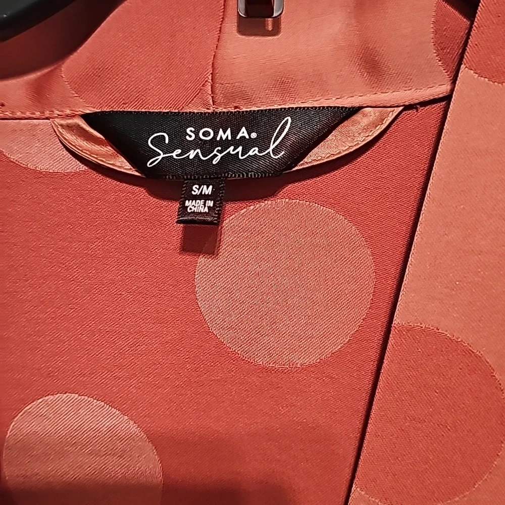 Soma Sensual Satin Short Robe - Picture 7 of 10